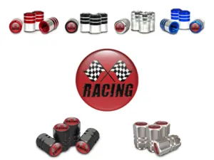 Wheel Valve Covers for SUVs Racing Style